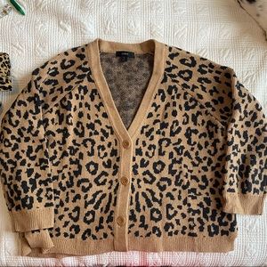 J.Crew Leopard Cadigan